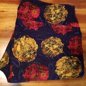 Purple red and yellow floral tc leggings